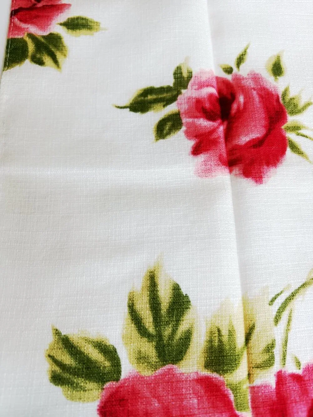 Renoma Vintage Cotton Floral Scarf Pink Roses Handkerchief 17